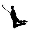 Male Hockey Illustration Silhouette