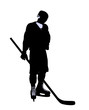 Male Hockey Illustration Silhouette