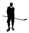 Male Hockey Illustration Silhouette