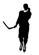 Male Hockey Illustration Silhouette