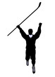 Male Hockey Illustration Silhouette
