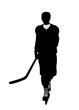 Male Hockey Illustration Silhouette