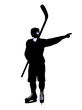 Male Hockey Illustration Silhouette