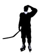 Male Hockey Illustration Silhouette