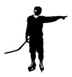 Male Hockey Illustration Silhouette