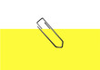 Trombone feuille jaune Trombone feuille jaune