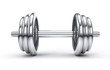 Dumbbell isolated over a white background Dumbbell isolated over a white background