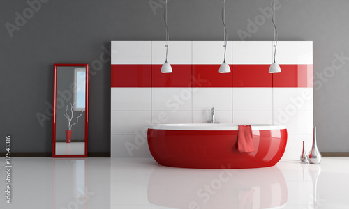   White Room on Fashion Red And White Bathroom    Archideaphoto  17543316   See