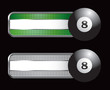 Eight ball on specialized banners