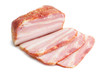 Smoked pork bacon and its slices Smoked pork bacon and its slices