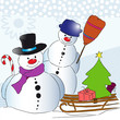 Illustration: Weihnachtslandschaft Weihnachtslandschaft