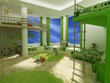 Children's room 3d render
