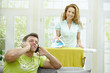 Couple at home