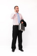 Businessman talking by cell phone
