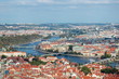 Panoramic view on the city of Prague