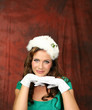 Woman in Green Dress