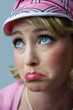 pouting blonde