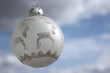 boule de noël avec des cerfs