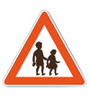 Warnschild: Vorsicht Kinder