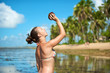 Atttractive Brazilian on the beach