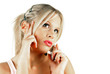 Photo: Attractive female making a phone call Attractive female making a phone call