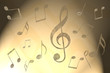 Hintergrund Musiknoten