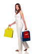 young woman on shoppingtour