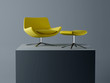 yellow lounge chair