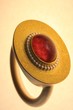 Goldring mit Halbedelstein, Goldschmiedearbeit