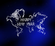 MappeMonde World Happy New Year