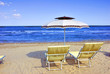 Adriano sand beach near Ravenna Italy