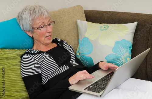 Photo: Senior Woman On A Laptop - 5 Senior Woman On A Laptop - 5