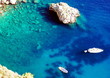 Images : Azure sea at Capri island