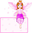 Little pink fairy place card