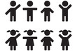 vector children icons vector children icons