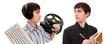 One teenager in the two images