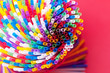 Colorful drinking straws background