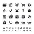 Black Deluxe Icons - Shopping Set