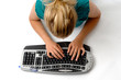young women with keyboard