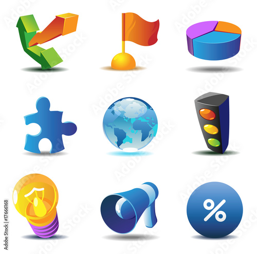 Business concept icons Business concept icons