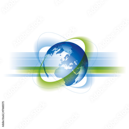 Vektor: Globale Welt und Business Globale Welt und Business