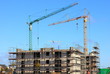 Baukrane, Krane, Hochbau, Hausbau, Bauwirtschaft