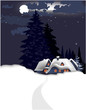 Winter landscape.