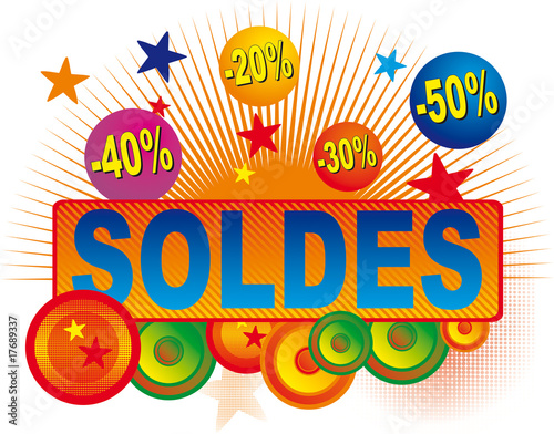 Vecteur : affiche soldes affiche soldes