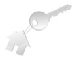 Clé maison gris