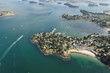 vue aerienne port Narvalo, Golfe du Morbihan