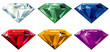 Precious stones with sparkle Precious stones with sparkle