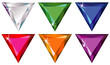 Trillion cut precious stones with sparkle Trillion cut precious stones with sparkle
