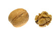 Walnuts isolated on white background