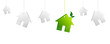 Maisons gris vert écologie